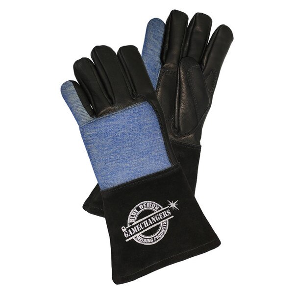 Heat Resistant Gloves Harbor Freight Blue Demon MIG S, Premium